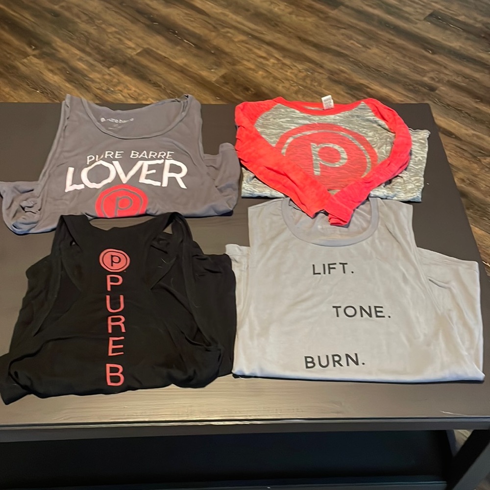 4 Pure Barre shirts